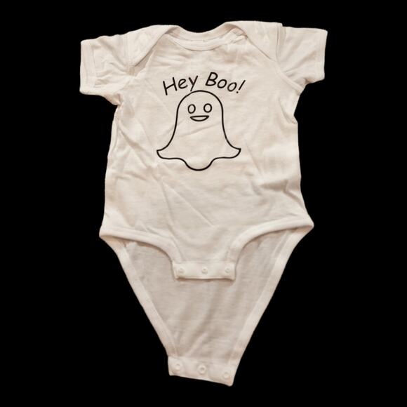 NEW Baby/Toddler "Hey Boo!" Halloween Bodysuit l Various Sizes - Picture 2 of 3